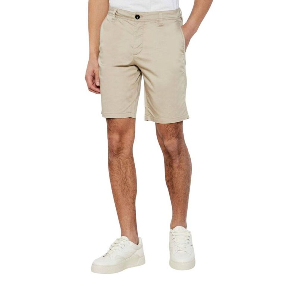Armani Exchange Beige Cotton Bermuda Men's Shorts